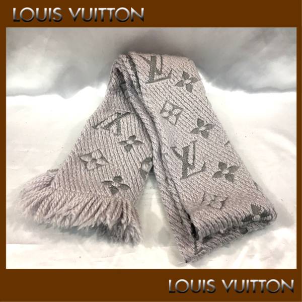 LOUIS VUITTON エシャルプ マフラー ロゴマニア ルイヴィトン ロゴ 
