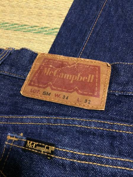 McCampbell マッキャンベル Lot SM W34 70年代 国産ビンテージ デニム 