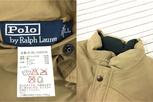 販売販売店舗 美品 ポロラルフローレン POLORALPHLAUREN ダウンベスト