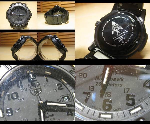 □558【LUMINOX ルミノックス】F-117 6400シリーズ ナイトホーク 