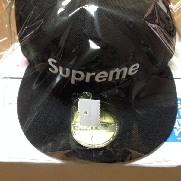 新品 シュプリーム プレイボーイ ボックスロゴ ニューエラ キャップ ブラック 黒 17SS Supreme Playboy Box Logo New Era Cap Black 7 1/2