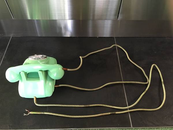 昭和レトロ 電話機 4号 若草 わかくさ 黒電話 電化製品 アンティーク