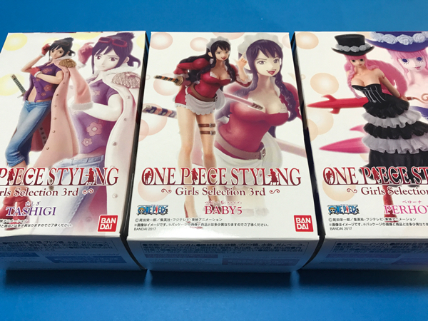 ワンピーススタイリング ガールズセレクション 3rd ペローナ たしぎ ベビー5 未開封 3種セット 食玩