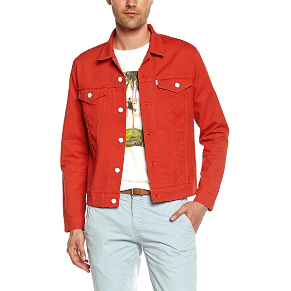 リーバイス メンズ ジャケット アウター ピケ LEVIS 72333-00L スリム トラッカー ジャケ サイズ，カラー M，0024／レッドロック