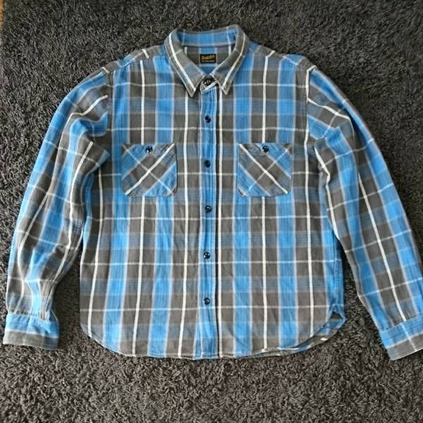 TENDERLOIN T-HEAVY FLANNEL SHT BLUE size L