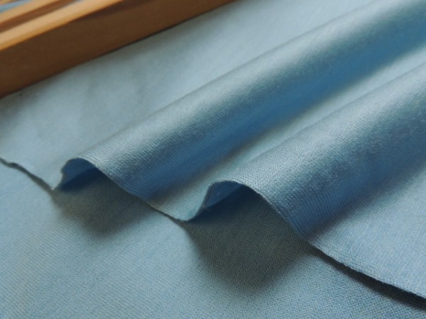 cz563★ウール100％ニット生地★無地★ライトブルー★長6.8ｍ