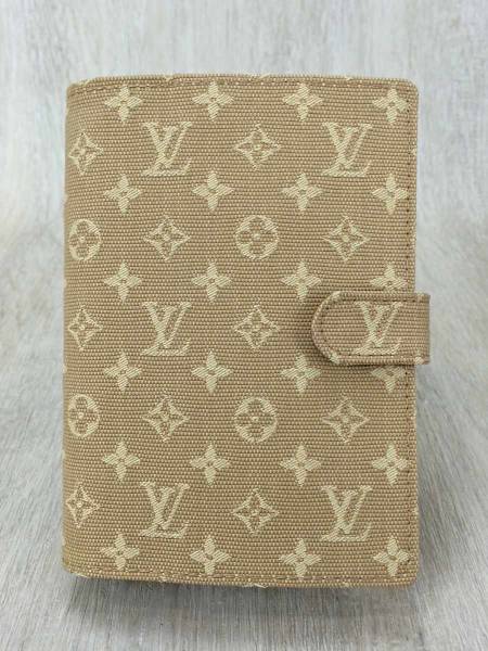 LOUIS VUITTON◆手帳カバー/キャンバス/BEG/総柄
