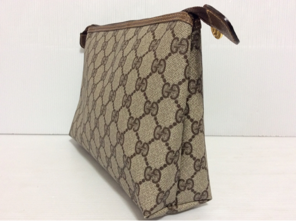 美品　GUCCI オールドグッチ　ポーチ　セカンドバッグ　マイクロGG PVC グッチ 美品 GUCCI オールドグッチ セカンドバッグ ポーチ GGロゴ PVC
