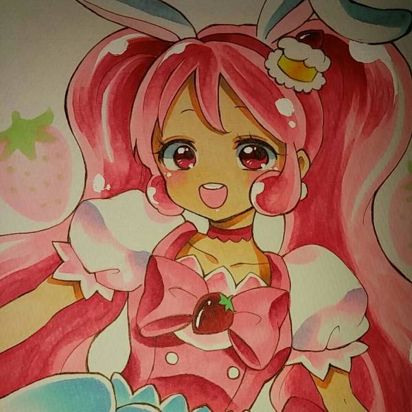 同人イラスト コピック キラキラプリキュアアラモード キュアホイップ B5 手描きイラスト 売買されたオークション情報 Yahooの商品情報をアーカイブ公開 オークファン Aucfan Com