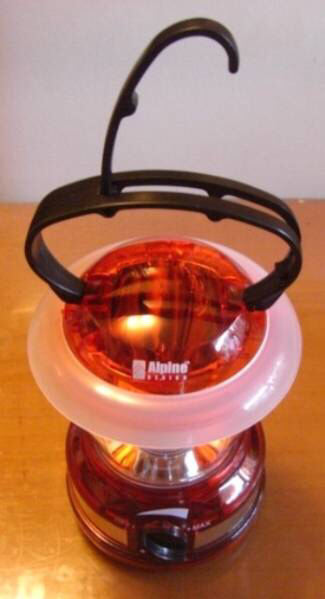 新品　AlpineDESIGN　LED　ランタン（赤)　キャンプ、防災用に！_2
