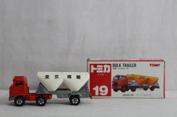6nEX04294 トミカ No.19 赤箱 日野 バルクトレーラ 東京精糖