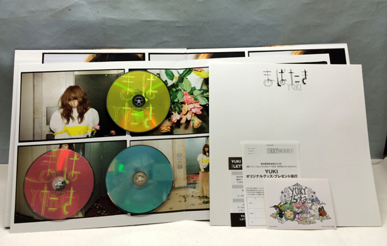 YUKI◆まばたき 初回限定盤 豪華LPサイズ紙ジャケット仕様 2CD＋DVD ロゴステッカー付き◆中古