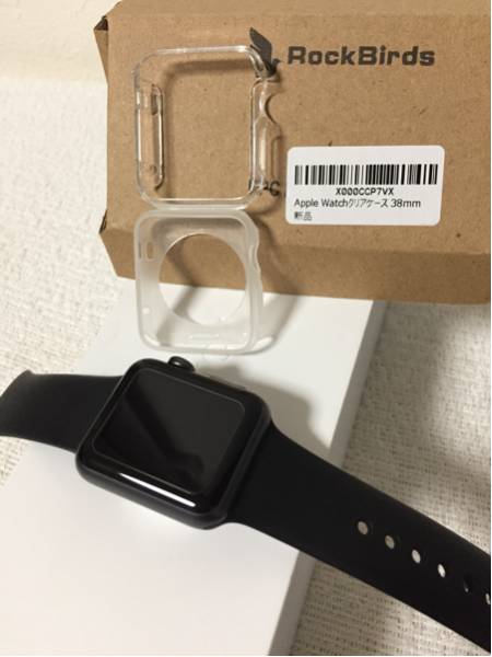 ご覧いただきありがとうございます。Apple Watch Sport 38mm MJ2X2J/A MJ2X2JA ブラックスポーツバンド 中古美品です。【おまけ付き】_2