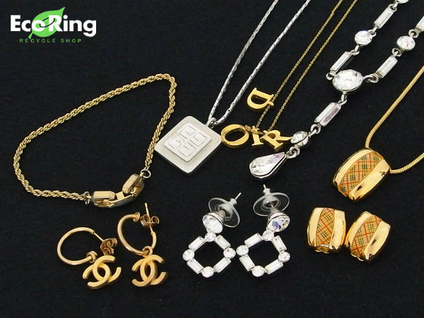 1円 難有品有 バーバリーズ ジバンシィ 等ブランド ネックレス 等アクセサリー 計8点セット CM337