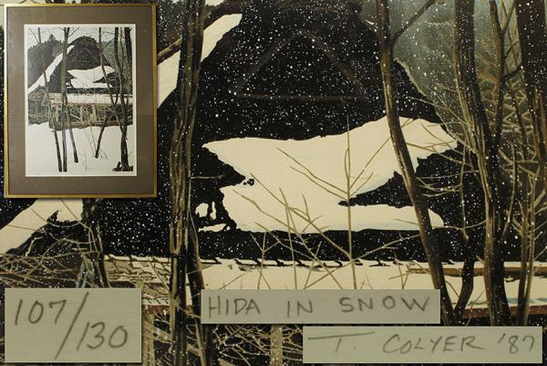 侍】『Ted Colyer』テッド・コリアー 「Hida in Snow 」107/130 肉筆