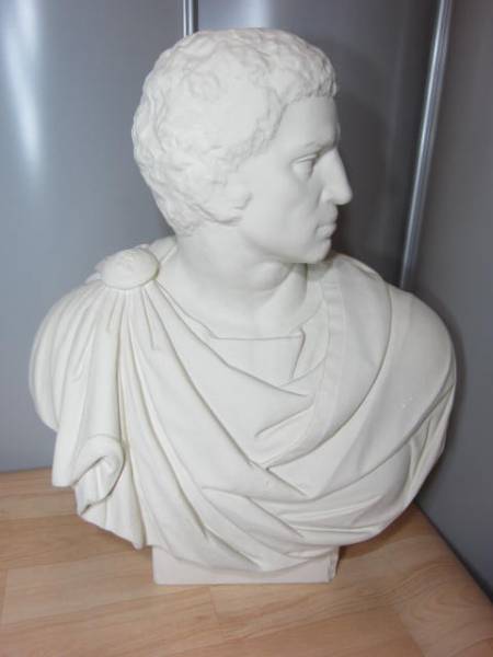 石膏像 ブルータス大胸像 デッサン オブジェ ボーイズ中古/古代