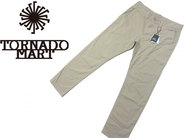 新品▼ ZERO by トルネードマート▼ 日本製 シワ加工 5Pストレッチクロップドパンツ(L)