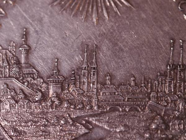 ドイツ・ニュルンベルク・都市景観タラー銀貨・フランツ1世 1745年 極美
