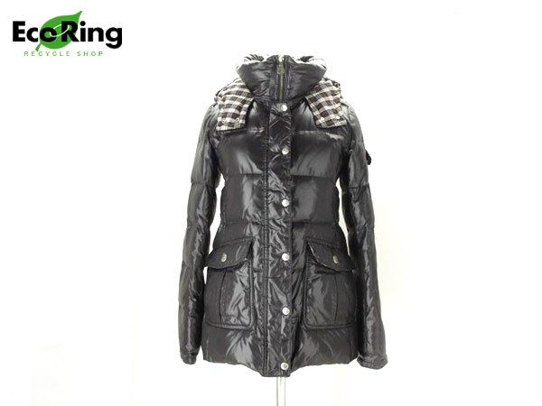 1円 美品 バーバリー ブルーレーベル レディース ダウン ジャケット 38 AV549