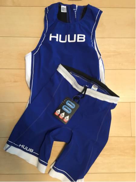 最新モデル HUUB CORE フーブ コア リアジップシングレット＆ショーツ MENS 日本限定カラー新品 トライアスロンウェア S 大学 陸上_1