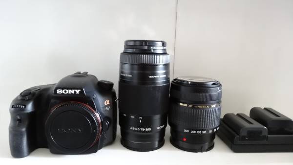 SONY α57 デジタル一眼レフ 本体 レンズセット 良品】SONY α57 デジタル一眼 レンズセット 即決送料無料 ✨迷ったら