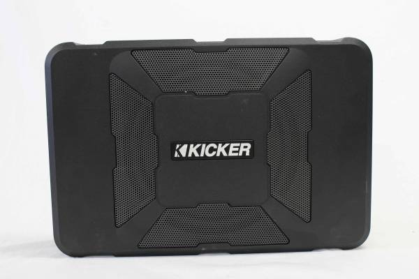 KICKER キッカー HIDEAWAY HS8 150W アンプ搭載 薄型 サブウーファー ウーハー