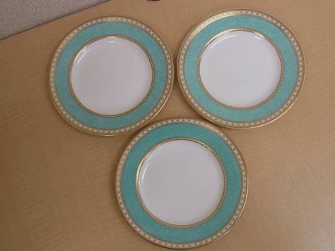 90514K73B-0516K-00002■ウェッジウッド■ユーランダー パウダーターコイズ 15.5cm プレート×3枚 中古品_1