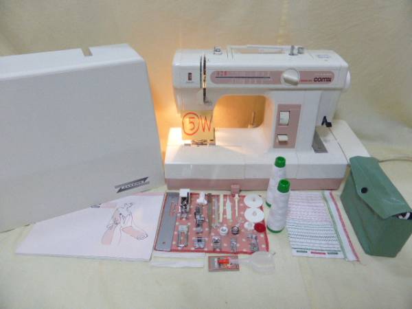 ☆ジャノメ コンビ2300SX 1台2役ロックミシン☆超美品☆⑤W