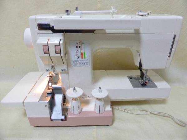 ☆ジャノメ コンビ2300SX 1台2役ロックミシン☆超美品☆⑤W