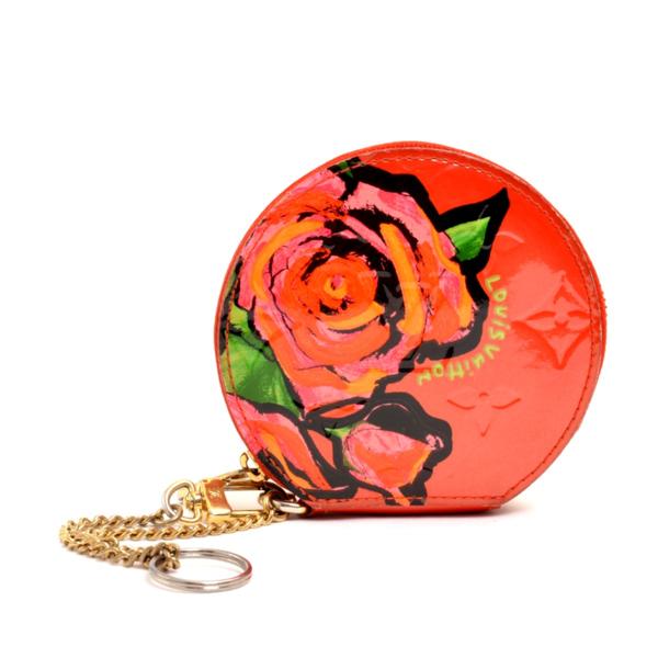 ルイ・ヴィトン M93690 ポルトモネシャポー ローズポップ 小銭入れ コインパース モノグラムヴェルニ レディース