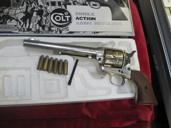 ①タナカ『SAA 金属製(SMG適合品) 7 1/2in キャバルリー』箱カート付き 未発火/ピースメーカー CMC