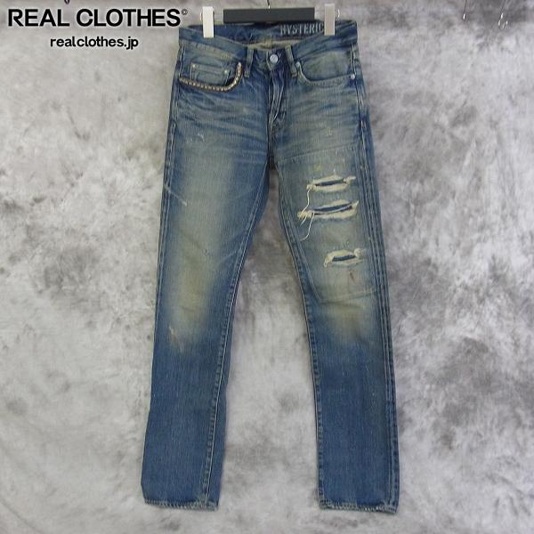 HYSTERIC GLAMOUR/ヒステリックグラマー デニムパンツPF加工デニム スリムストレートPT 0251AP11 28inch