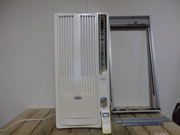 小泉成器　窓用エアコン　EWAー183E4 2008年製　動作確認 KOIZUMI EWA-183E4 窓用 ウインドエアコン 2008年製 冷暖房、空調 窓用