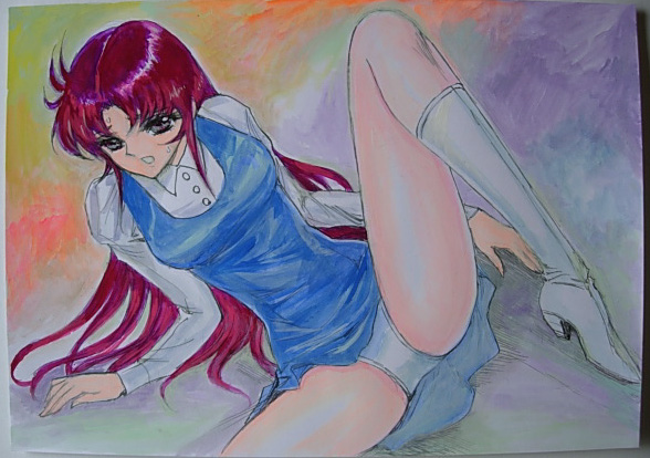 グレンダイザーのマリア日本画 A4サイズ グレンダイザーのマリア日本画 A4サイズ グレンダイザーのマリア日本画