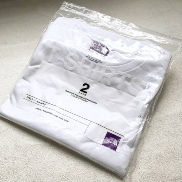新品正規 ノースフェイス パープルレーベル クールマックス 2枚パック Tシャツ M 白ホワイト NT3515N COOLMAX Pack Tee ナナミカ メンズ