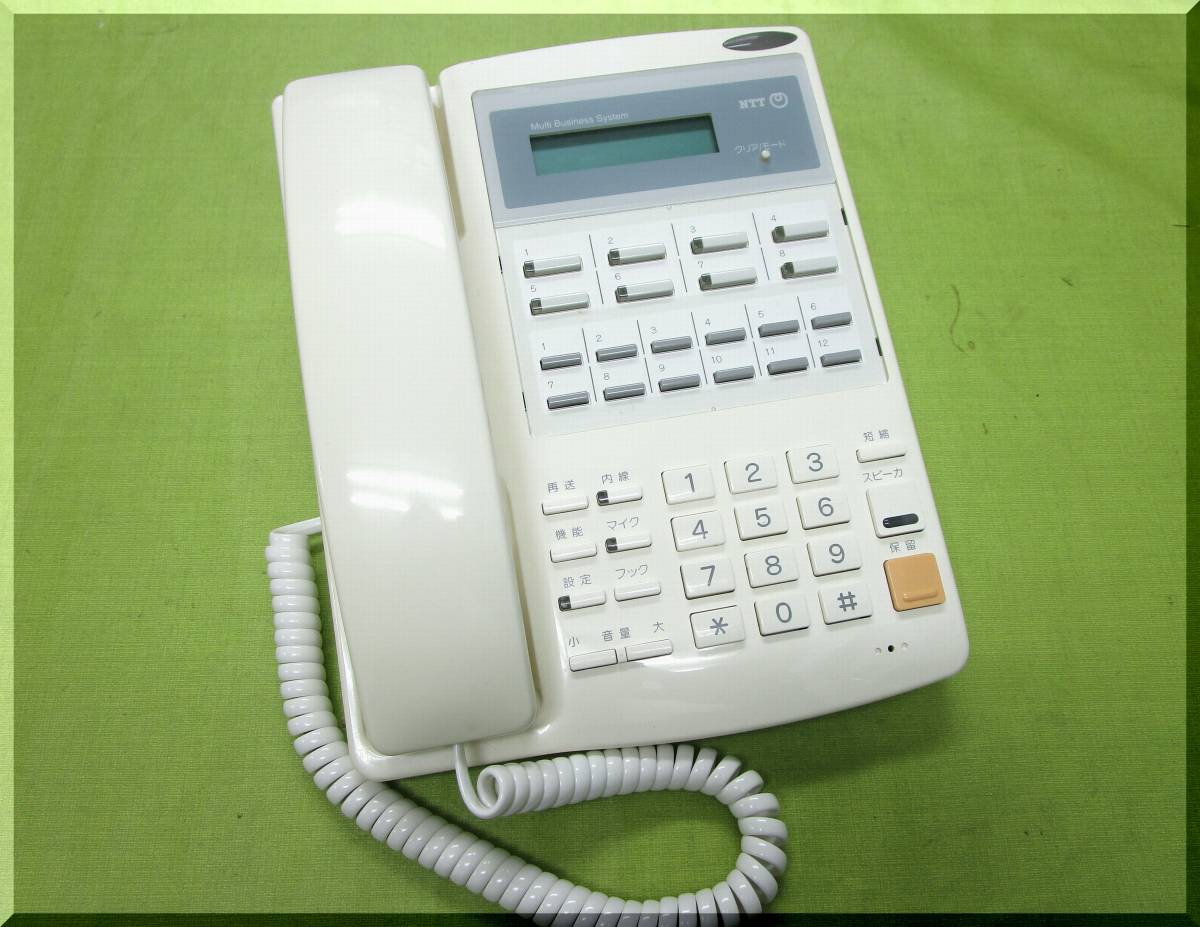 NTT RX-8LTEL-(1) 液晶表示動作OK♪ 示名条&カールコード新品! ■RX-8外線標準電話機■-6