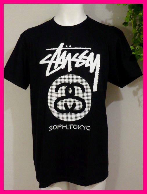 Stussyステューシー 半袖tシャツml 黒 Sophソフコラボ ドットプリント ロゴがおしゃれ T4218 Mサイズ 売買されたオークション情報 Yahooの商品情報をアーカイブ公開 オークファン Aucfan Com