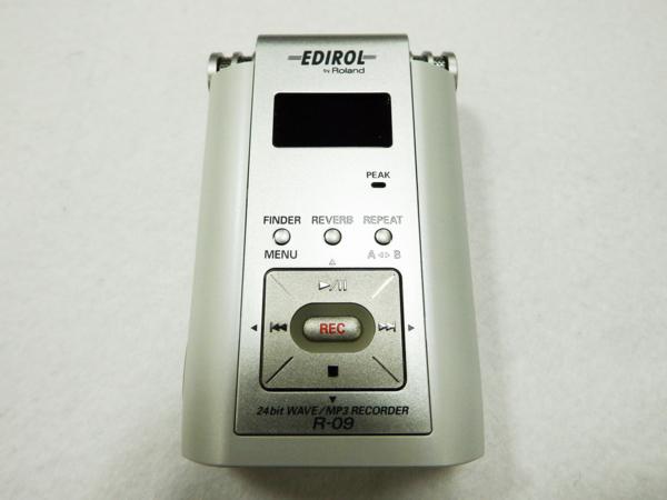 EDIROL by Roland 24-bit WAVE/MP3レコーダー R-09/WHITE Ver.1.03 エディロール 通電確認済み ...