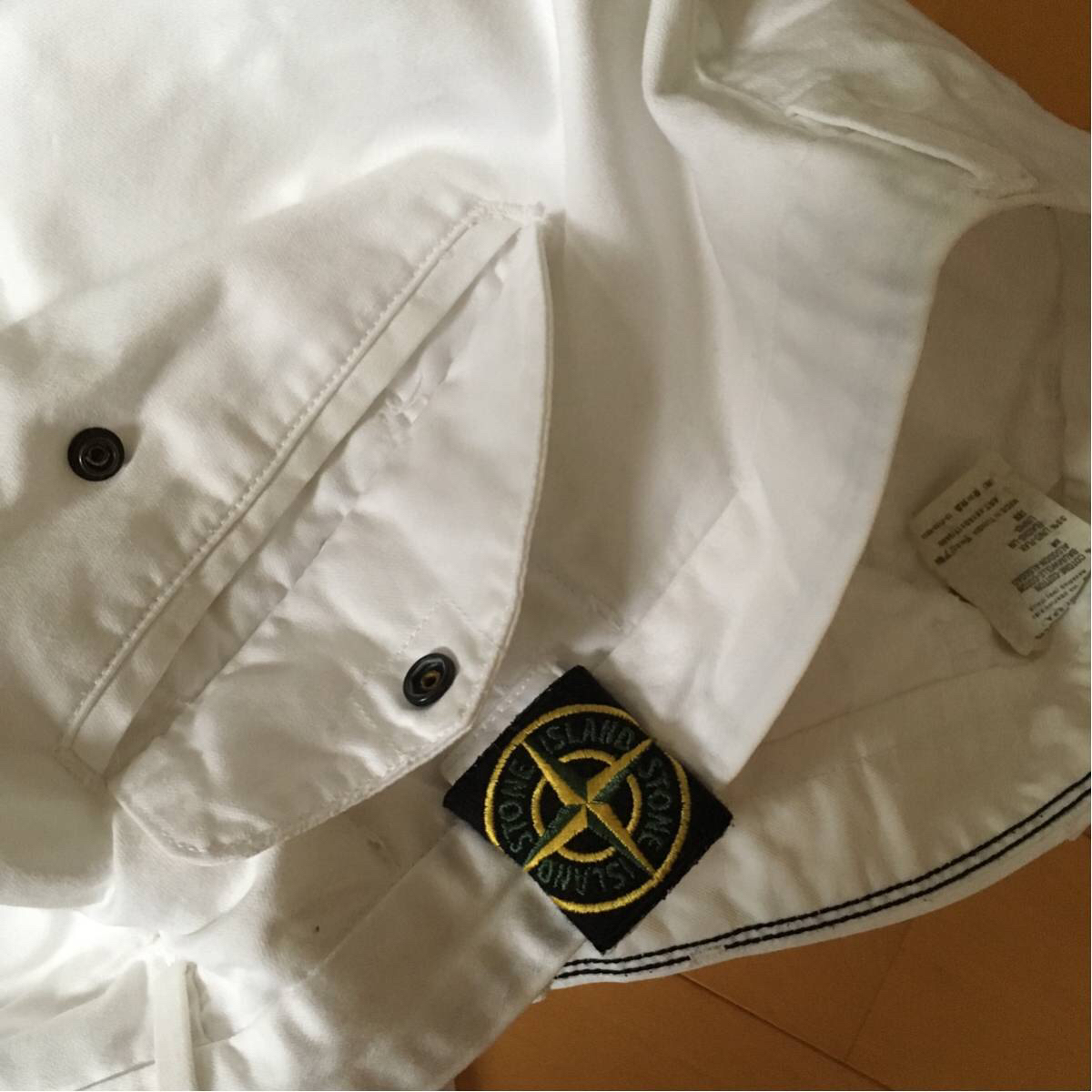 stone island ホワイトパンツ ストーンアイランド