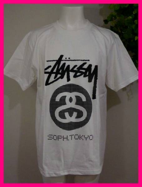 Stussyステューシー 半袖tシャツml 白 Sophソフコラボ ドットプリントロゴがおしゃれ T3913 Mサイズ 売買されたオークション情報 Yahooの商品情報をアーカイブ公開 オークファン Aucfan Com