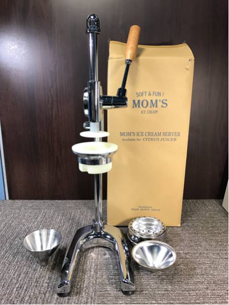 21)☆未使用☆ MOM'S 業務用 ジューサー アイスクリーム 手動 搾り器 アイスクリームマシン