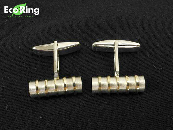 1円 ティファニー 925 750 カフス CA174