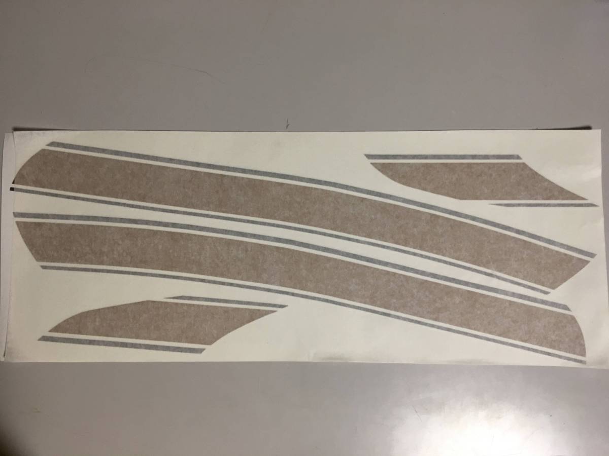 ZEPHYR ゼファー400・Χ　タイガー３本ラインデカールセット 2色タイプ ゴールド/シルバー（金/銀）色変更可