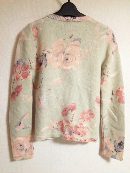 ブルマリン カーディガン 40(I) レディース 花柄/ビーズ