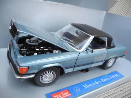 0 SL 1 - Mercedes Benz 1:18 Sun Star 1⁄18 Mercedes-Benz Scale Hardtop