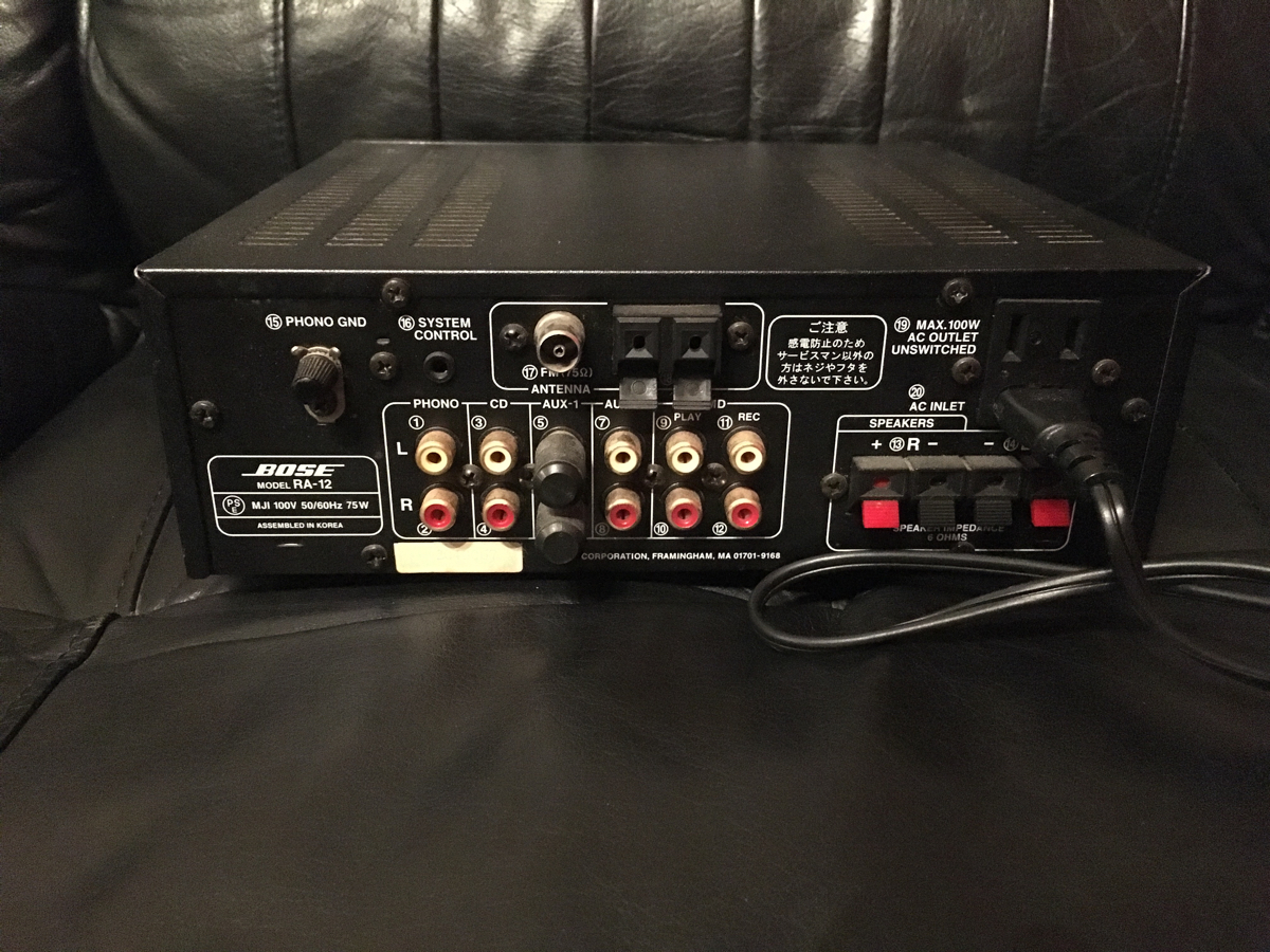 Bose ra-12 レシーバーアンプ 動作品 BOSE RA-12（稼働確認済