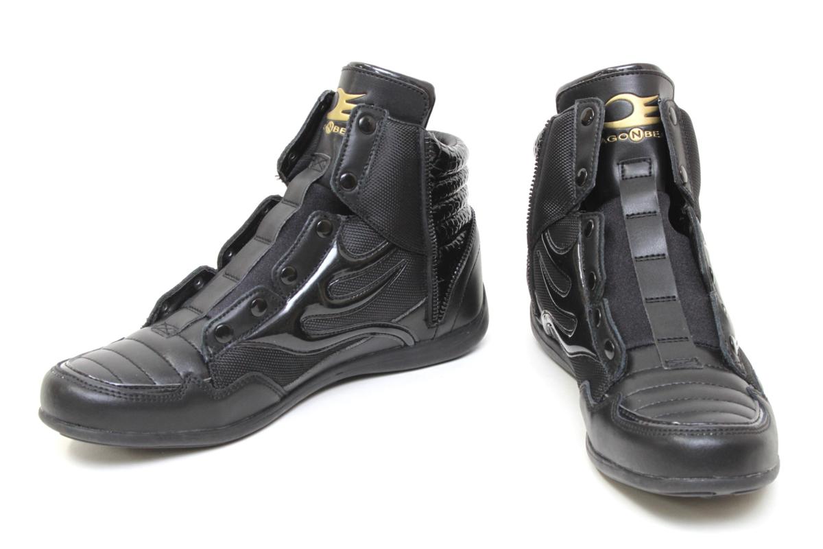 2S024☆ドラゴンベアード DRAGON BEARD☆メンズ ブラック ハイカット スニーカー 26cm 未使用【ニューポーン】