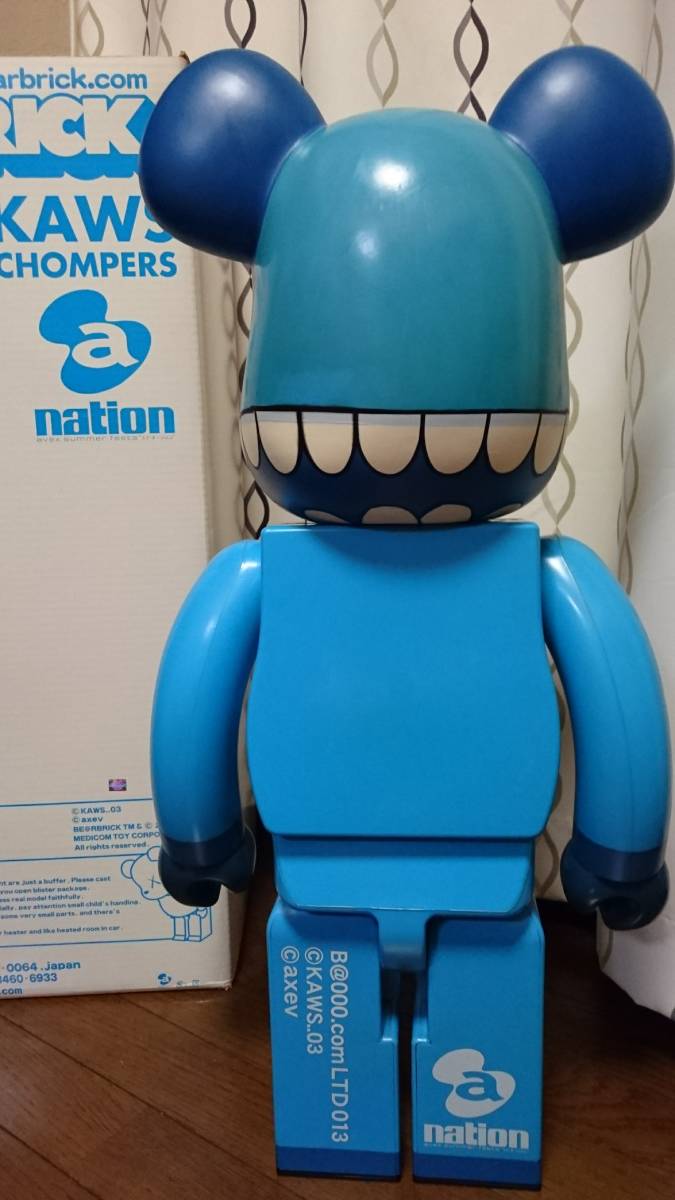 ベアブリック 1000% BE@RBRICK KAWS CHOMPERS a-nation originalfake