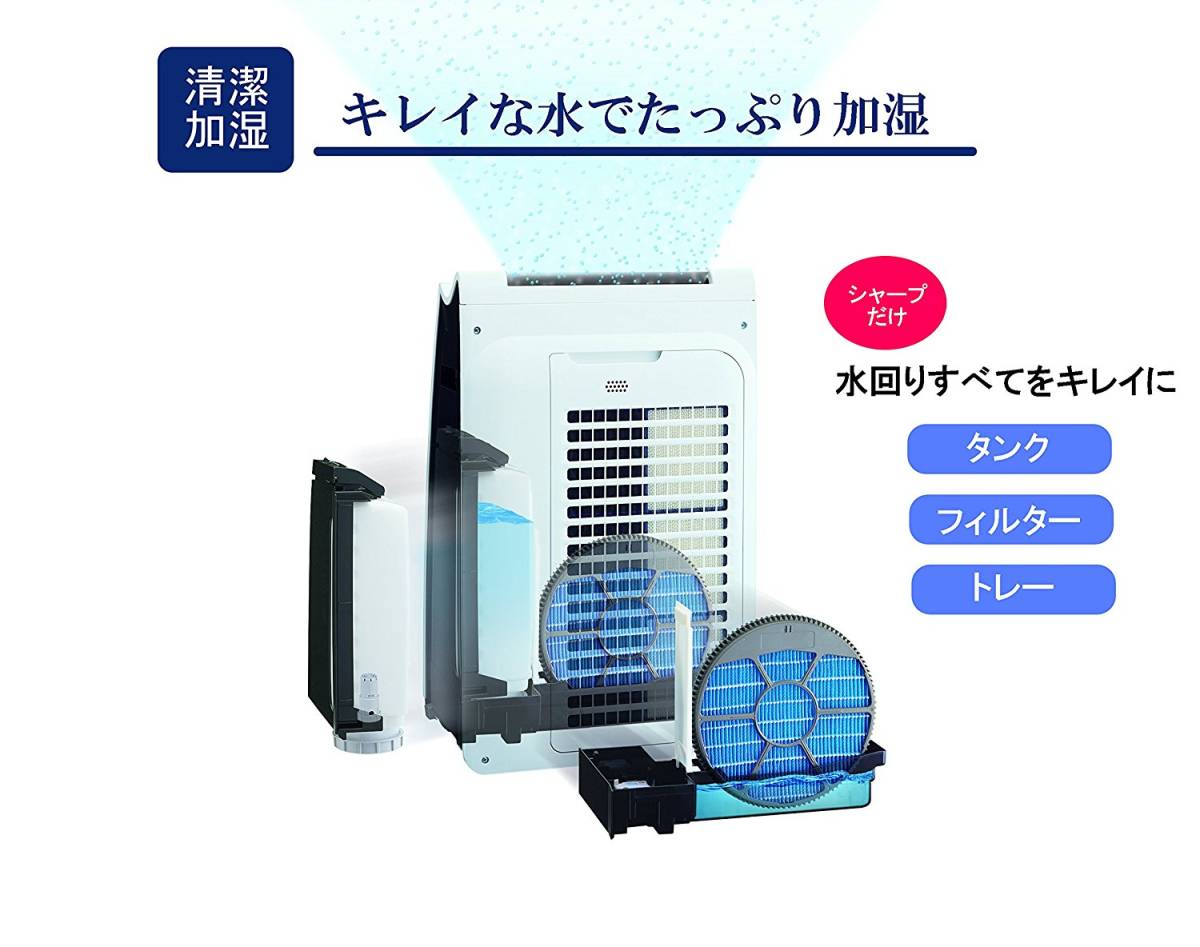 SHARP 空気清浄機 加湿器 KI-JX75-W 新品 SHARP 加湿空気清浄機 KI-