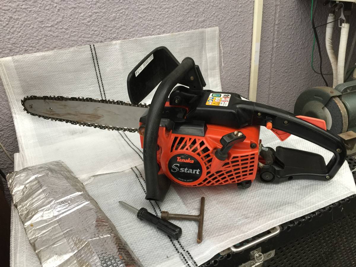 タナカ エンジンチェーンソーTCS-3359S 中古良品 ガイドバー350mm S 